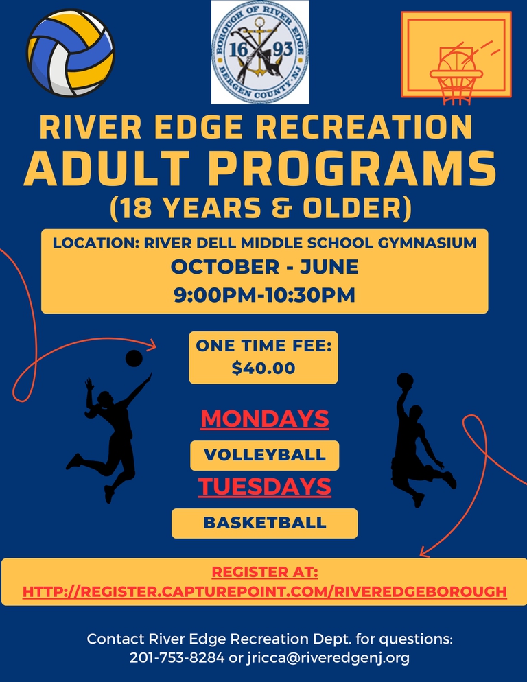 Borough of River Edge New Jersey Bergen County Adult Open Rec